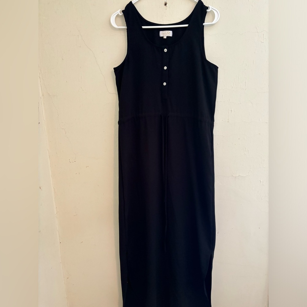 Mud Pie black sleeveless scoop neck maxi dress size S